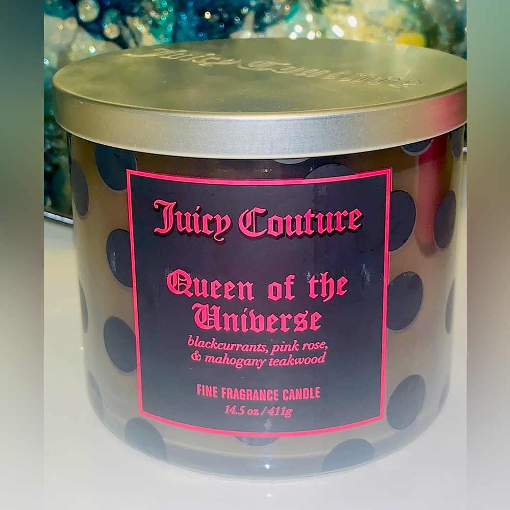 Juicy Couture 3 Wick Candle Queen of the Universe 14.5 Ounces NEW